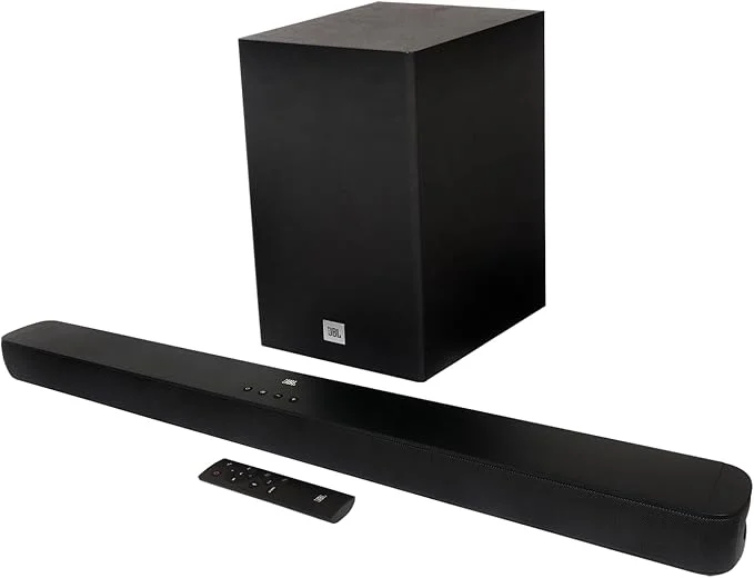 Soundbar JBL Cinema SB180 com subwoofer sem fio, imagem de produto vinculada ao PIH