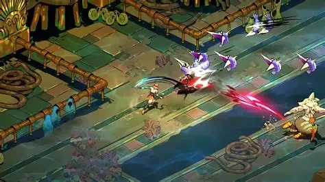 Melinoë enfrentando inimigos durante uma run de Hades II