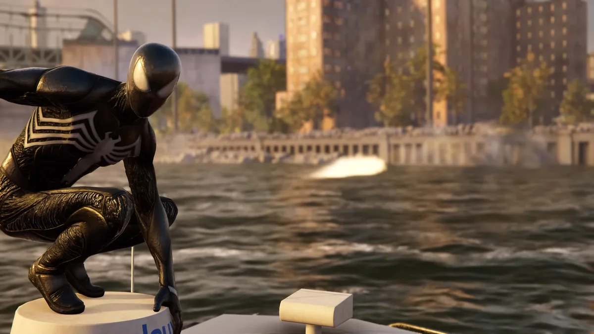 Peter Parker dominado pelo simbionte em Marvel's Spider-Man 2