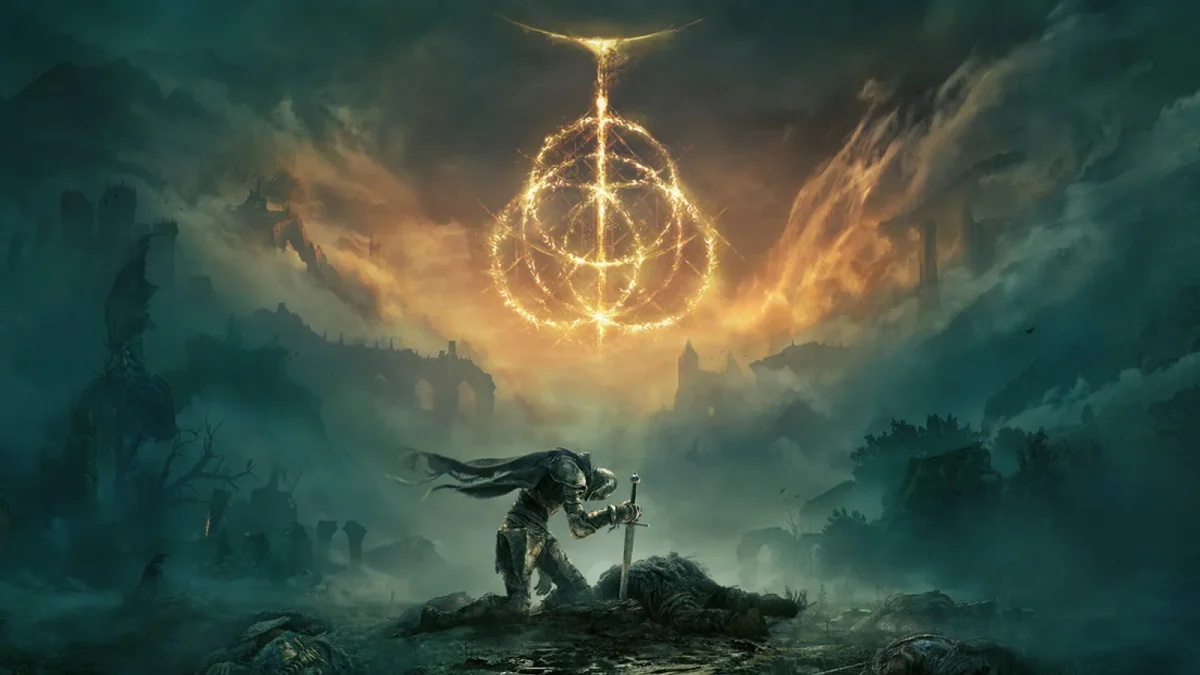 Key art oficial de Elden Ring representando os melhores RPGs para PC