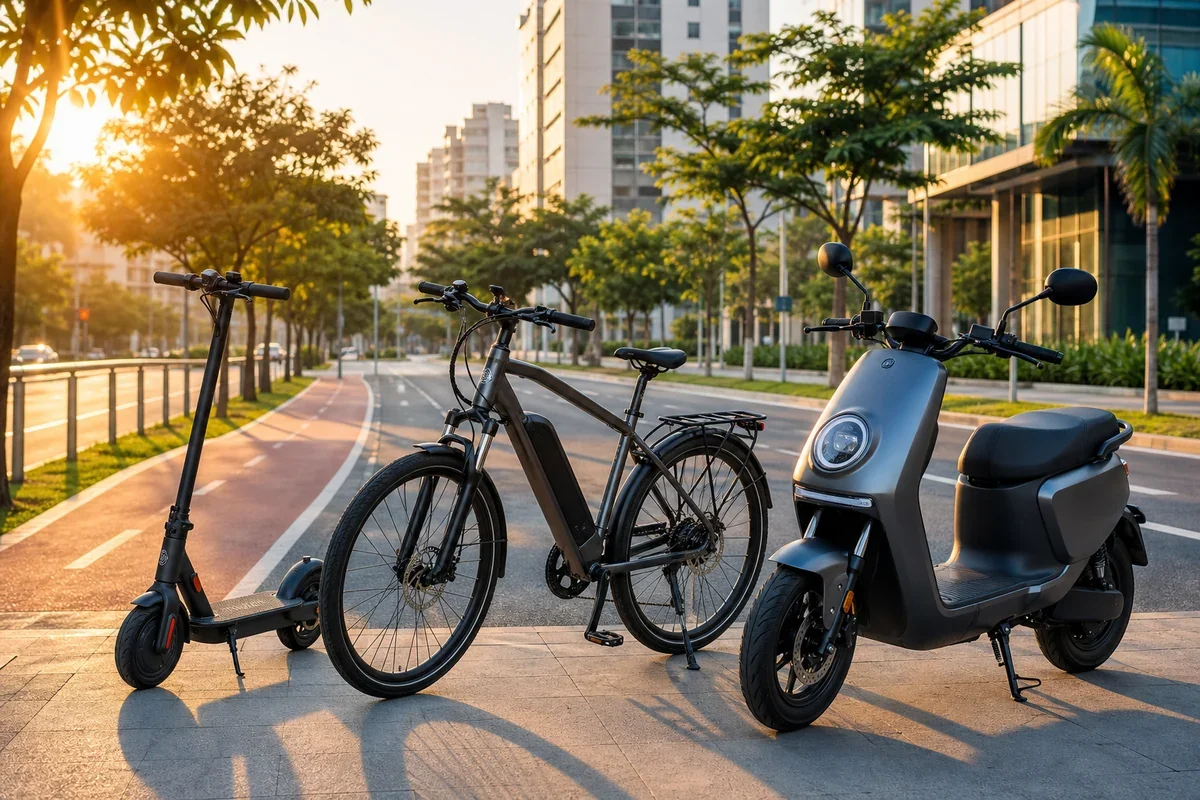 Guia de Patinetes, E-Bikes e Scooters: Como Escolher o Veículo Elétrico Ideal